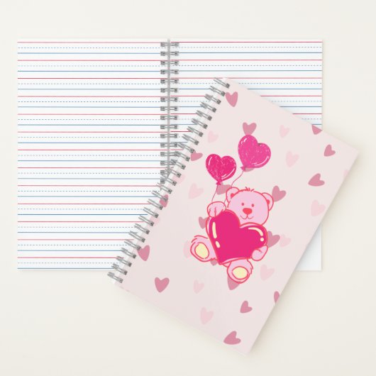 CARNET OURS ROSE (À l'intérieur)