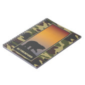 Carnet Ours rugissant et spirale camouflage (Côté gauche)