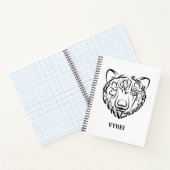 Carnet Ours tribal noir et blanc (Intérieur)