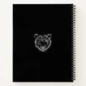 Carnet Ours tribal noir et blanc (Dos)