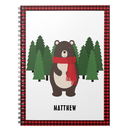 Carnet Ours Woodsy (Devant)