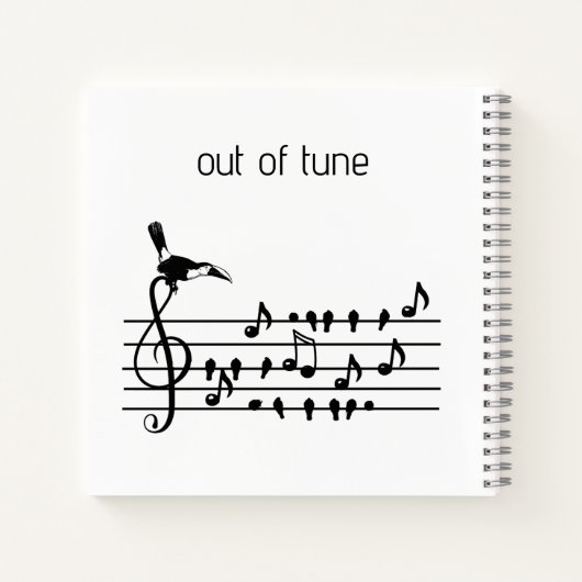 Carnet Out of Tune, toucan rejoignant les oiseaux chanteu (Dos)