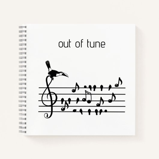Carnet Out of Tune, toucan rejoignant les oiseaux chanteu (Devant)