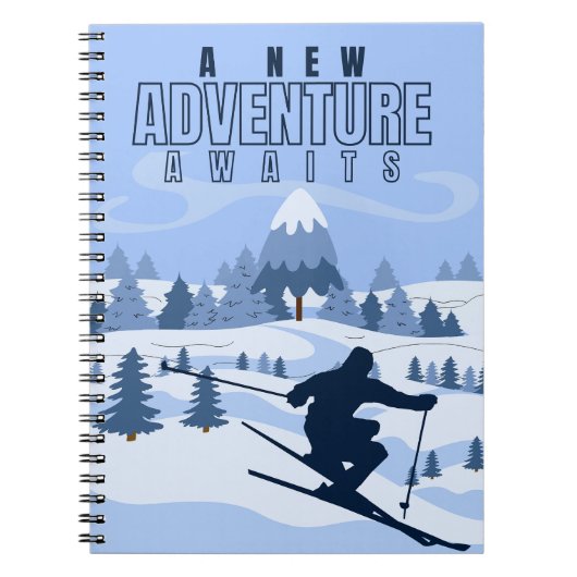 Carnet Outdoor Adventure snowboard hiver (Devant)