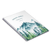 Carnet Outdoor Adventure Travel Guide Mountain Pine (Côté Droit)