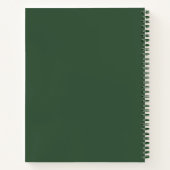 Carnet Outdoor Survival Notes Green Forest Notebook Cover (Dos)