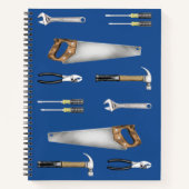 Carnet Outil de bricoleur avec nom (Devant)