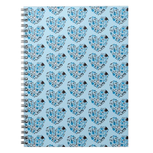 Carnet Outil de coeur Musicien (Devant)