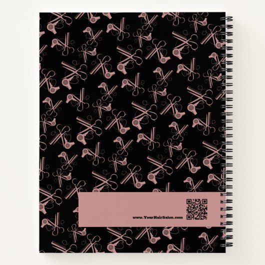 Carnet Outil de recherche de cheveux promotionnels Motif  (Dos)