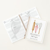 Carnet Outils Bakers aquarelle personnalisés Modèles de r (Intérieur)