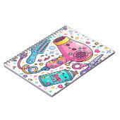 Carnet Outils de coiffure mignons dans le style d'art Kaw (Côté gauche)