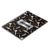 Carnet Outils de travail du bois Carpenter personnalisé (Côté gauche)