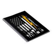 Carnet Outils d'électricien de ligne de drapeau américain (Côté Droit)