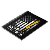 Carnet Outils d'électricien de ligne de drapeau américain (Côté gauche)