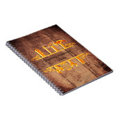 Carnet Outils en or brun bois maison réparations (Côté Droit)