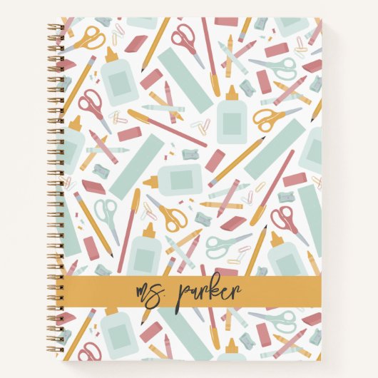 Carnet Outils scolaires personnalisés (Devant)