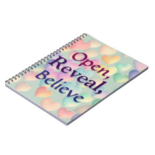 Carnet Ouvert, Révéler, Croire (Côté gauche)