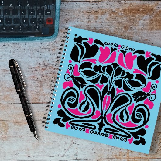 Carnet Overgrowth Illustrated Art Nouveau