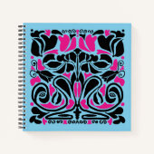 Carnet Overgrowth Illustrated Art Nouveau (Devant)