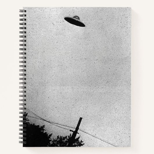 Carnet OVNI Extraterrestre Alien Vaisseau Spatial Top Sec (Devant)