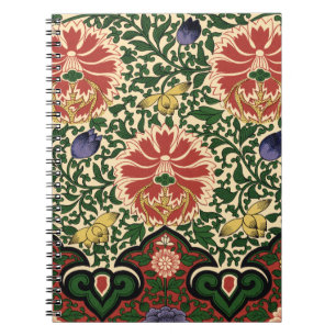 Carnet Owen Jones Chinoiserie Rouge Lotus Floral Art Desi