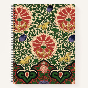 Carnet Owen Jones Chinoiserie Rouge Lotus Floral Art Desi