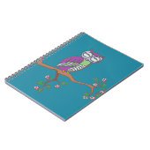 Carnet Owl art Night Blue (Côté gauche)