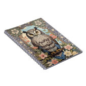 Carnet Owl Pastel Floral William Morris Inspiré (Côté Droit)