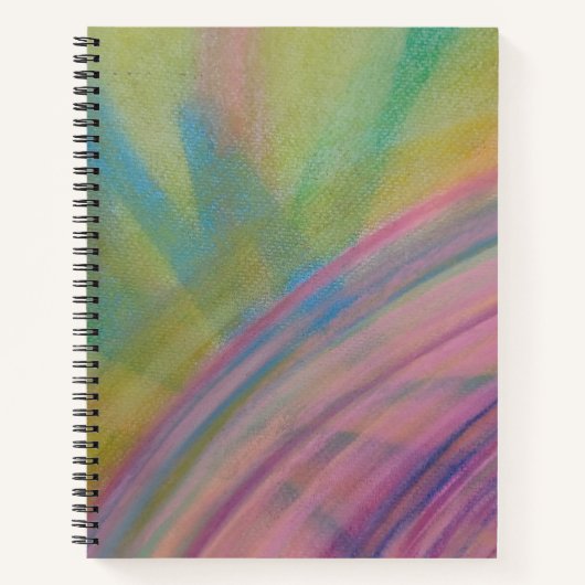Carnet P9 Couleur Unique Art Abstrait (Devant)