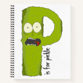 Carnet P est pour le bloc-notes graphique Pickle Alphabet (Devant)