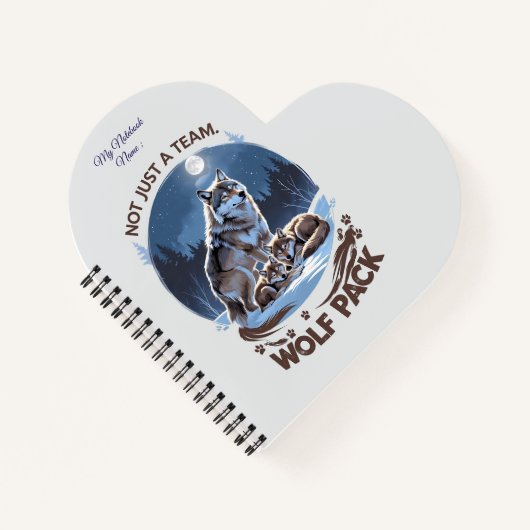 Carnet Pack Wolf - Pas seulement une équipe, une famille  (Devant)