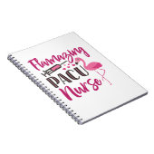 Carnet PACU Infirmière Flamant rose Infirmière de la sema (Côté Droit)