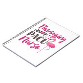 Carnet PACU Infirmière Flamant rose Infirmière de la sema (Côté gauche)