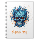 Carnet Pad de note crâne flamboyante (Devant)