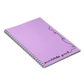 Carnet Pad Scribble violet (Côté Droit)
