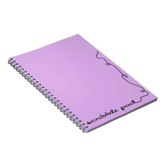 Carnet Pad Scribble violet (Côté Droit)
