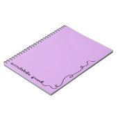 Carnet Pad Scribble violet (Côté gauche)