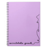 Carnet Pad Scribble violet (Devant)