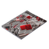 Carnet Padlocks Red Love (Côté gauche)