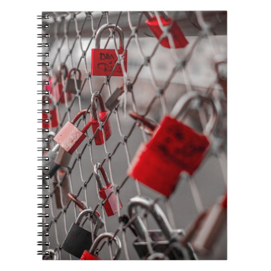 Carnet Padlocks Red Love (Devant)