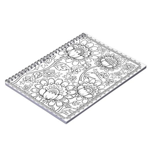 Carnet Page de coloriage (Côté gauche)