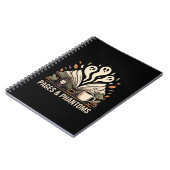 Carnet Pages et fantômes Revue de lecture confortable (Côté gauche)