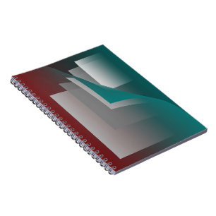 Carnet Pages turquoises en gris bordeaux