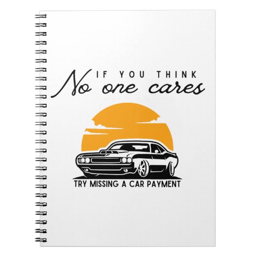 Carnet paiement de la voiture sarcastique (Devant)