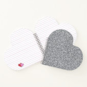 Carnet Pailleté Argent Métallisé (Intérieur)
