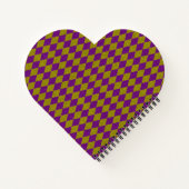 Carnet Pailleté de diamant violet et or (Dos)