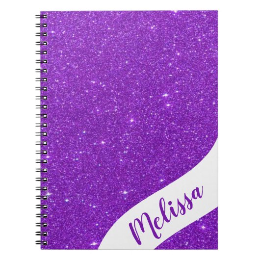 Carnet Paillette personnalisée (Devant)