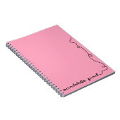Carnet Paillette rose (Côté Droit)