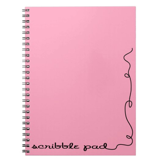 Carnet Paillette rose (Devant)