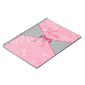 Carnet Paillette rose (Côté gauche)